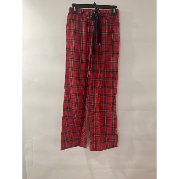 Victorias Secret Pink Womens Red Plaid Flannel Pajama Pants X-S - Picture 1 of 4
